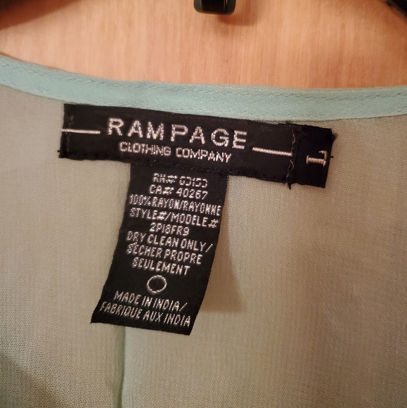 Rampage vintage sheer tunic top - Picture 2 of 3
